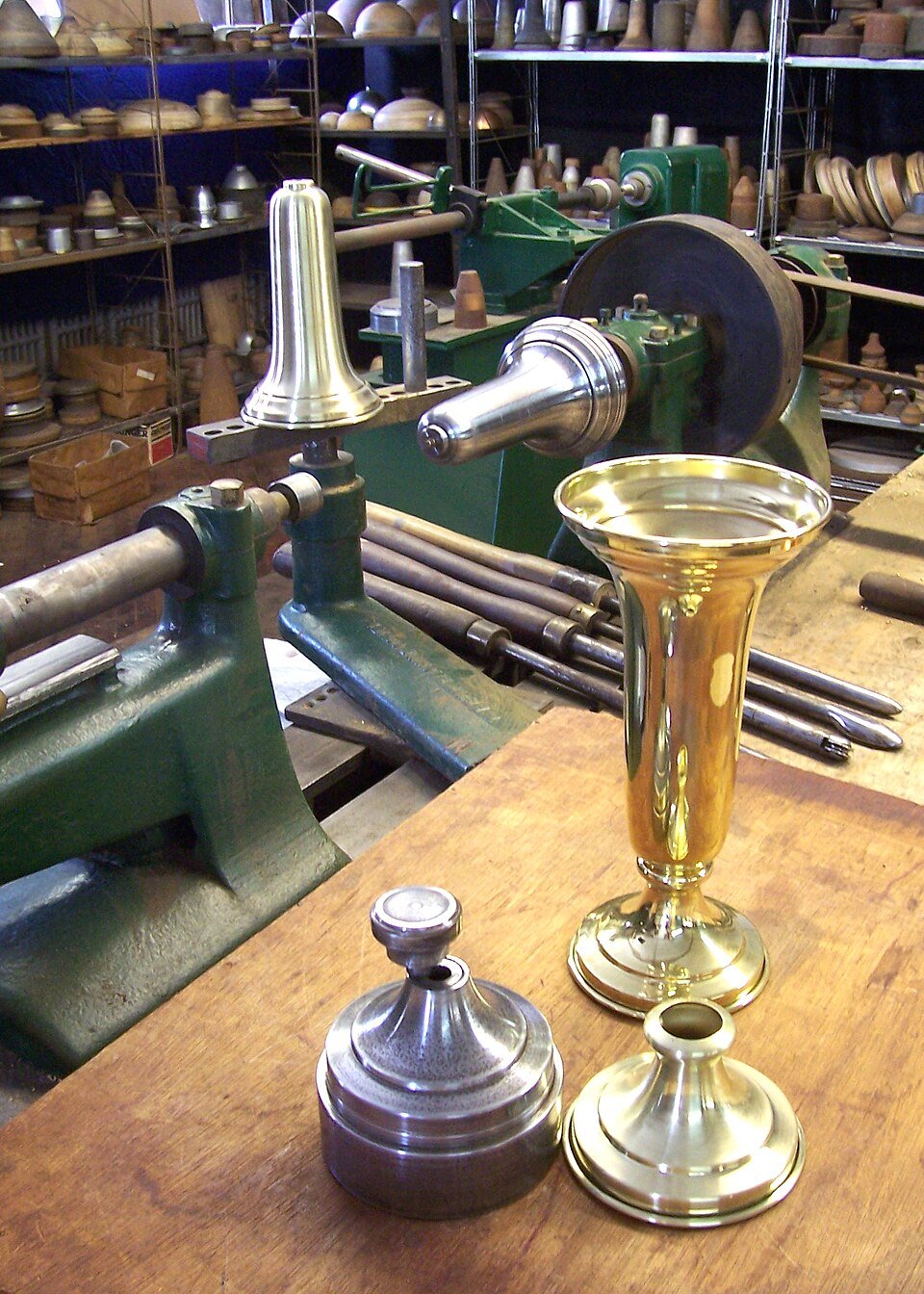 Brass Finish Metal Planter