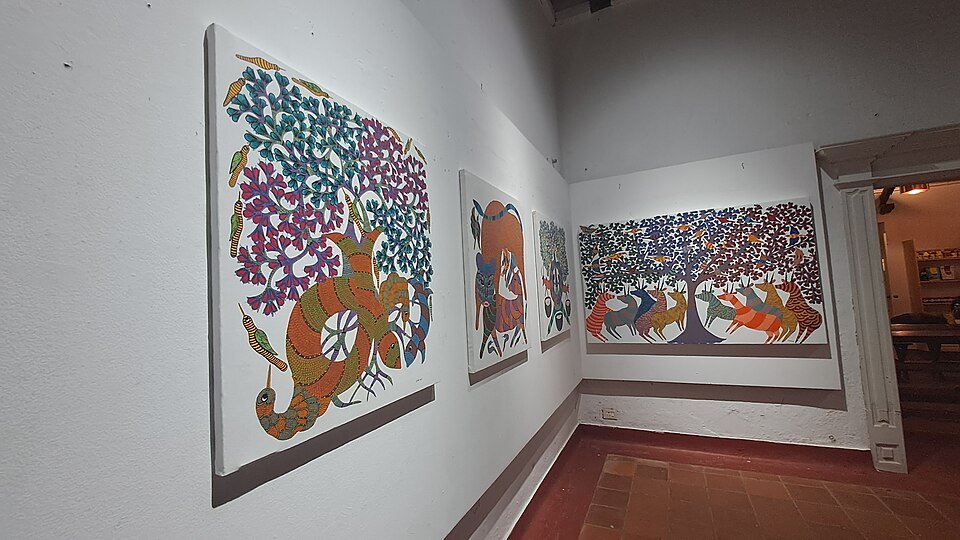 Madhubani Hand-painted Canvas Art